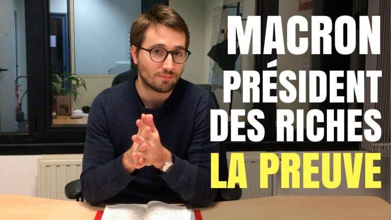 macron president des riches la preuve