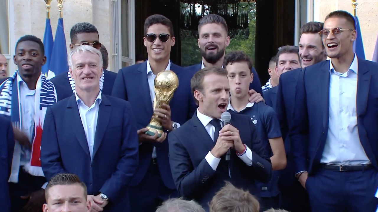 macron equipe de france